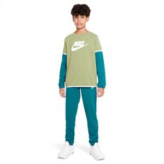 T-SHIRT NIKE NSW FUTURA POLY NIÑO CELESTE DM8084-334