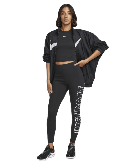 Malla Nike Graphic Negro Mujer