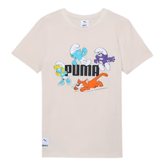 T-SHIRT PUMA LOS PITUFOS UNISEX BEIGE 622981 99 |MEGA SALE|