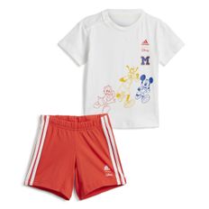 CONJUNTO ADIDAS MICKEY MOUSE X DISNEY NIÑO BLANCO IB4847
