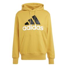 SUDADERO ADIDAS ESSENTIALS DE FELPA FRANCESA CON LOGO GRANDE HOMBRE CAFÉ IJ8589 ¡CYBER DAYS!