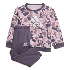 CONJUNTO ADIDAS ESSENTIALS ALLOVER PRINT NIÑO ROSADO IK8328 |MEGA SALE|