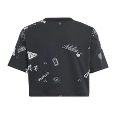 T-SHIRT ADIDAS JG BLUV Q3 AOPT JUVENIL NEGRO IA1582 |MEGA SALE|