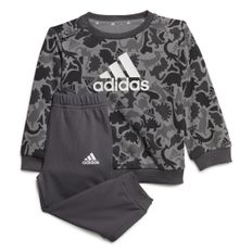 CONJUNTO ADIDAS ESSENTIALS ALLOVER PRINT NIÑO GRIS IM1664 |MEGA SALE|