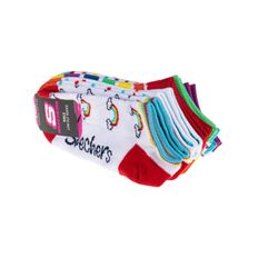 CALCETAS SKECHERS 6PK NON TERRY LOW CUT NIÑA BLANCO S115376MULT
