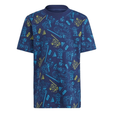T-SHIRT ADIDAS LK SW YJ NIÑO AZUL IN7303 |MEGA SALE|