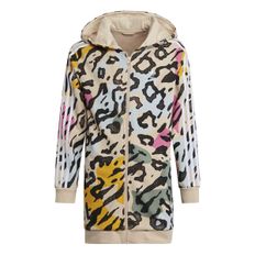 CHUMPA ADIDAS ZIP HOODIE JUVENIL BEIGE IB8602
