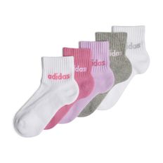 CALCETINES ADIDAS LIN ANK 5P NIÑA BLANCO IR8229