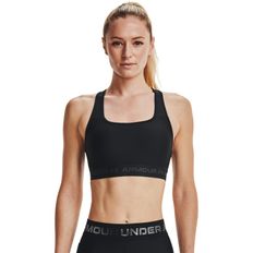 TOP UNDER ARMOUR CROSSBACK MID MUJER NEGRO 1361034-001
