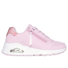 TENIS SKECHERS UNO GEN 1 ZIP AND STRIDE NIÑA ROSADO 310554L-LTPK ¡SUMMER SALE!