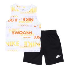 CONJUNTO NIKE NSW AOP TANK NIÑO NEGRO 76M044-023