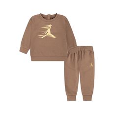 CONJUNTO NIKE JORDAN BEBE CAFÉ 65D383-X1I