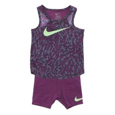 CONJUNTO NIKE VENEER TANK NIÑA VIOLETA 36L999-P0K