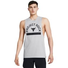 CAMISETA UNDER ARMOUR PROJECT ROCK HOMBRE GRIS 1383195-011