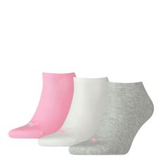 CALCETINES PUMA CORTO PLAIN 3P UNISEX ROSADO 906807 20