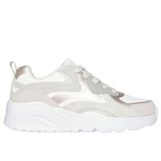 TENIS SKECHERS UNO LITE METALLIC BLAST NIÑA BLANCO 310371L-NAT
