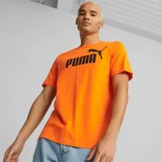 T-SHIRT PUMA ESSENTIALS HOMBRE NARANJA 586667 23