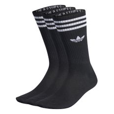 CALCETINES ADIDAS SOLID CREW SOCK HOMBRE NEGRO IL5015