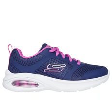 TENIS SKECHERS MICROSPEC NIÑA AZUL 303637L-NVPR