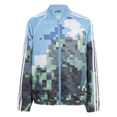 CHUMPA ADIDAS X MINECRAFT JUVENIL M CELESTE JZ9934