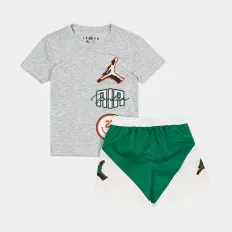 CONJUNTO NIKE JORDAN NIÑO GRIS 75D768-E1P