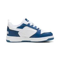 TENIS PUMA REBOUND V6 LO NIÑO BLANCO 393834 21