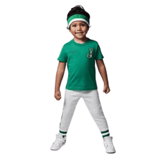 CONJUNTO NIKE JORDAN NIÑO VERDE 75D706-G2H